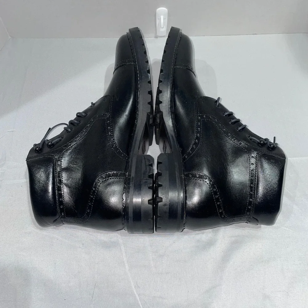 Johnston‎ & Murphy Men's Garrison Brogue Cap Toe Boots Size 9 M 59-4057